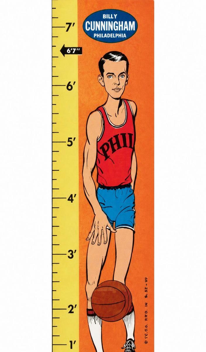 1969 Topps Rulers Basketball Billy Cunningham #21 PSA 6