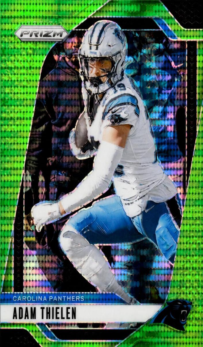 2024 Panini Prizm Football Neon Green Pulsar Adam Thielen #39