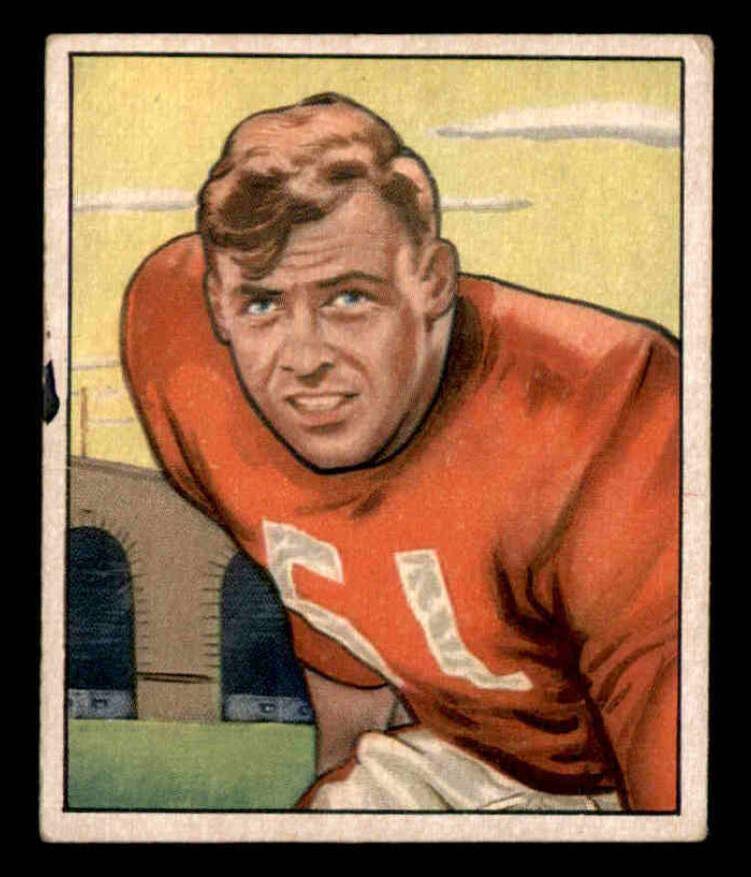 1950 Bowman Football Gail Bruce #34