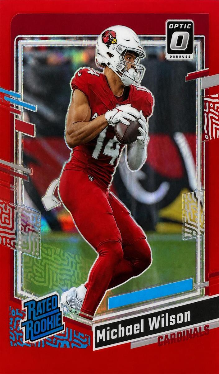 2023 Donruss Optic Football Red Michael Wilson #204