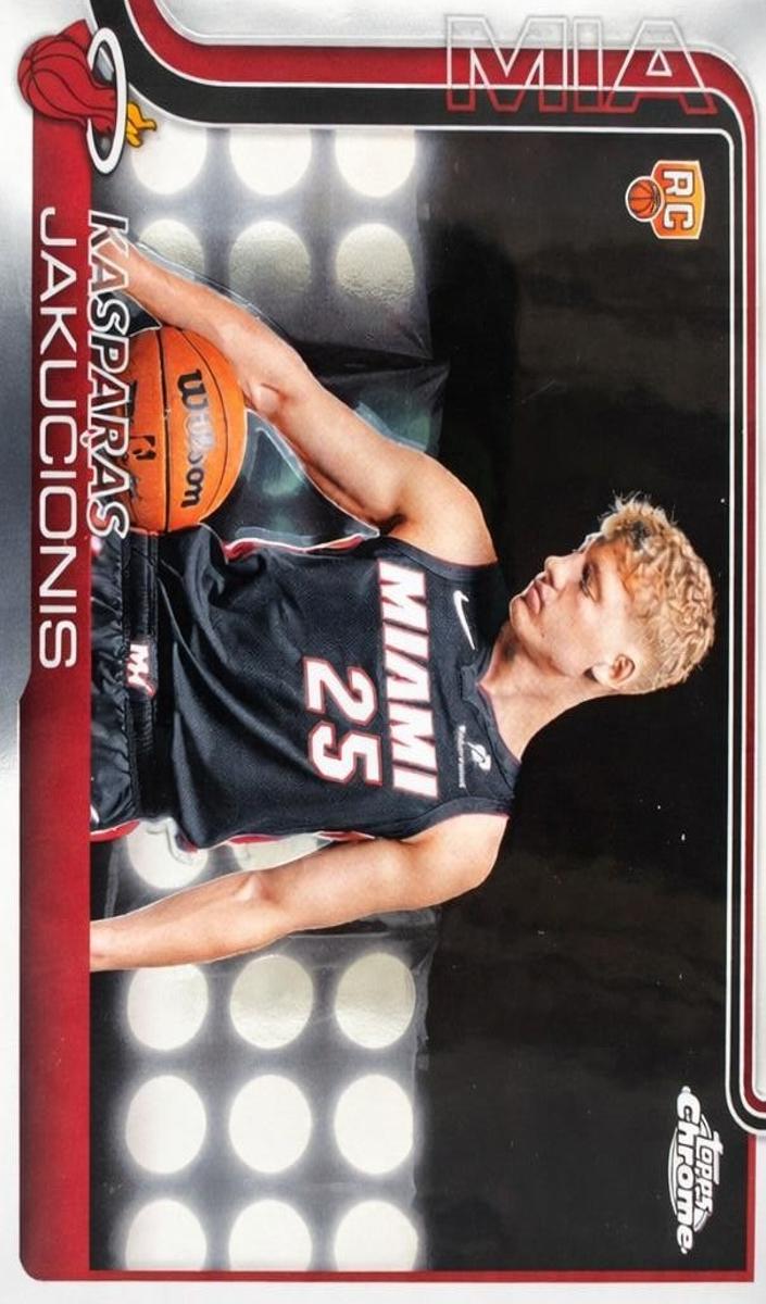 2025 Topps Chrome Basketball Kasparas Jakucionis #270