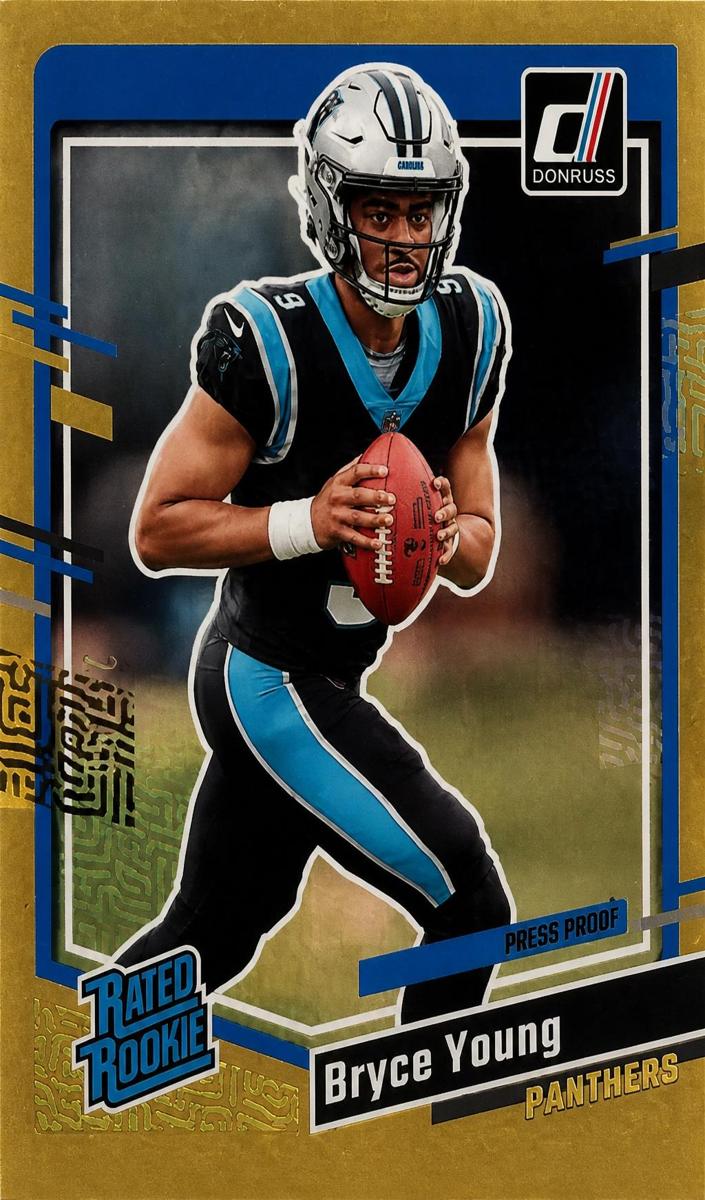 2023 Panini Donruss Football Press Proof Gold Bryce Young #311 PSA 9