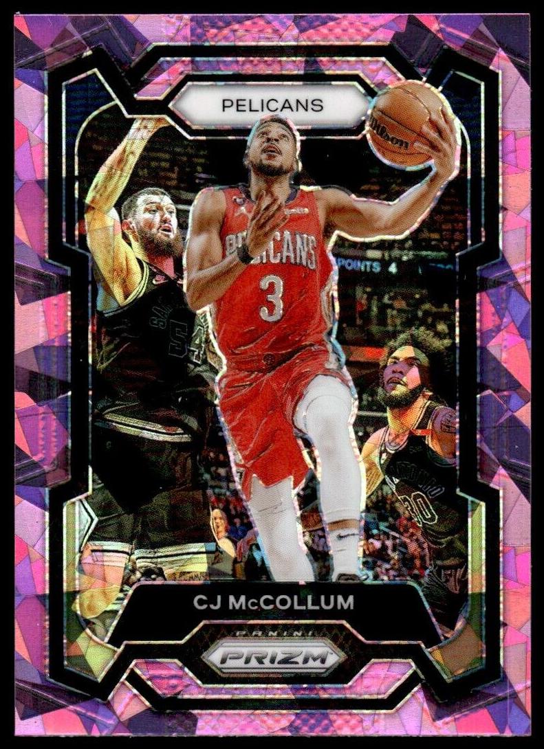 2023 Panini Prizm Basketball Pink Ice CJ McCollum #114