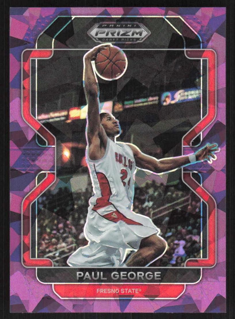 2022 Panini Prizm Draft Picks Basketball Purple Ice Paul George #39