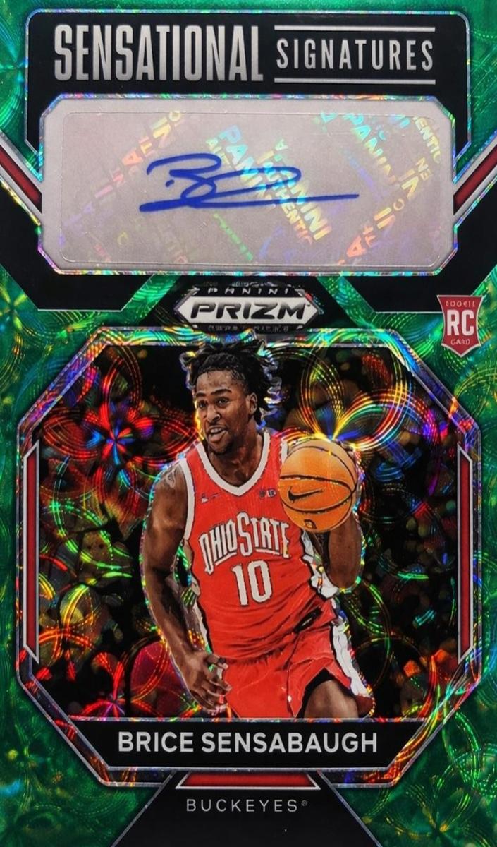 2023 Panini Prizm Basketball Choice Green Brice Sensabaugh #SS-BS