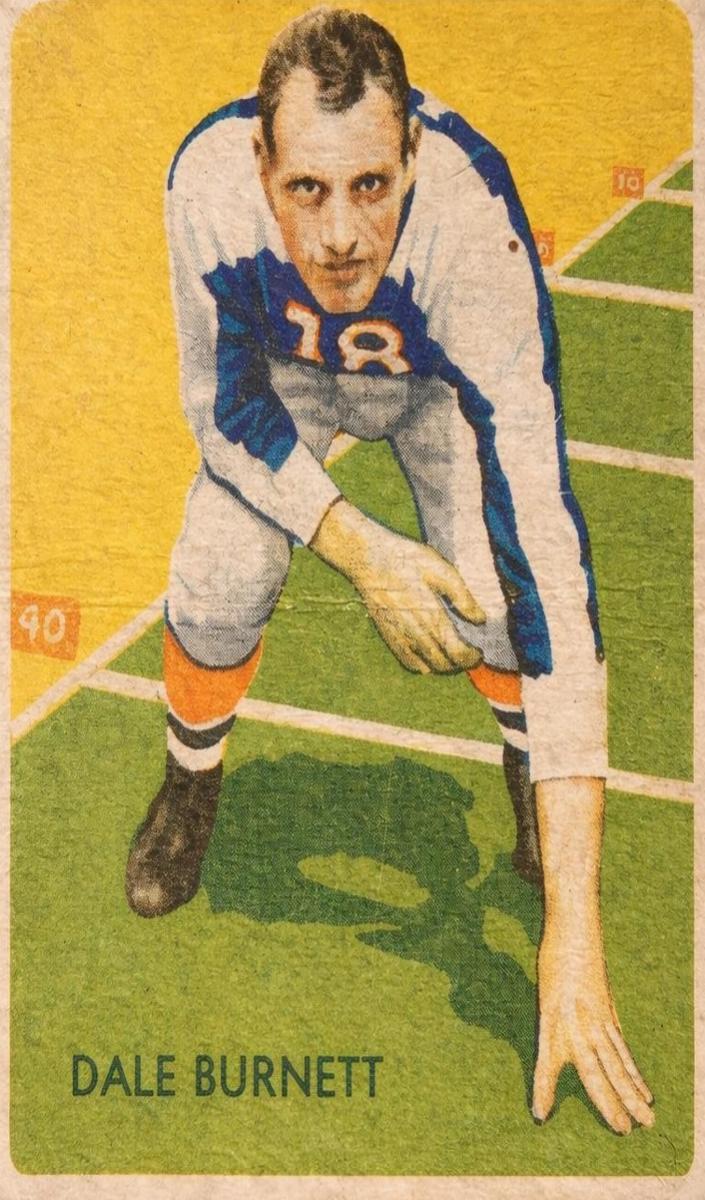 1935 National Chicle Football Dale Burnett #25 PSA 5.5