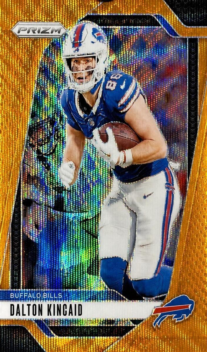 2024 Panini Prizm Football Orange Wave Dalton Kincaid #30