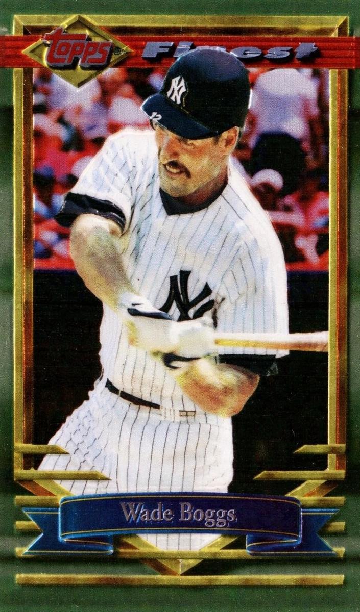1994 Topps Finest Baseball Refractor Wade Boggs #173 PSA 8.5