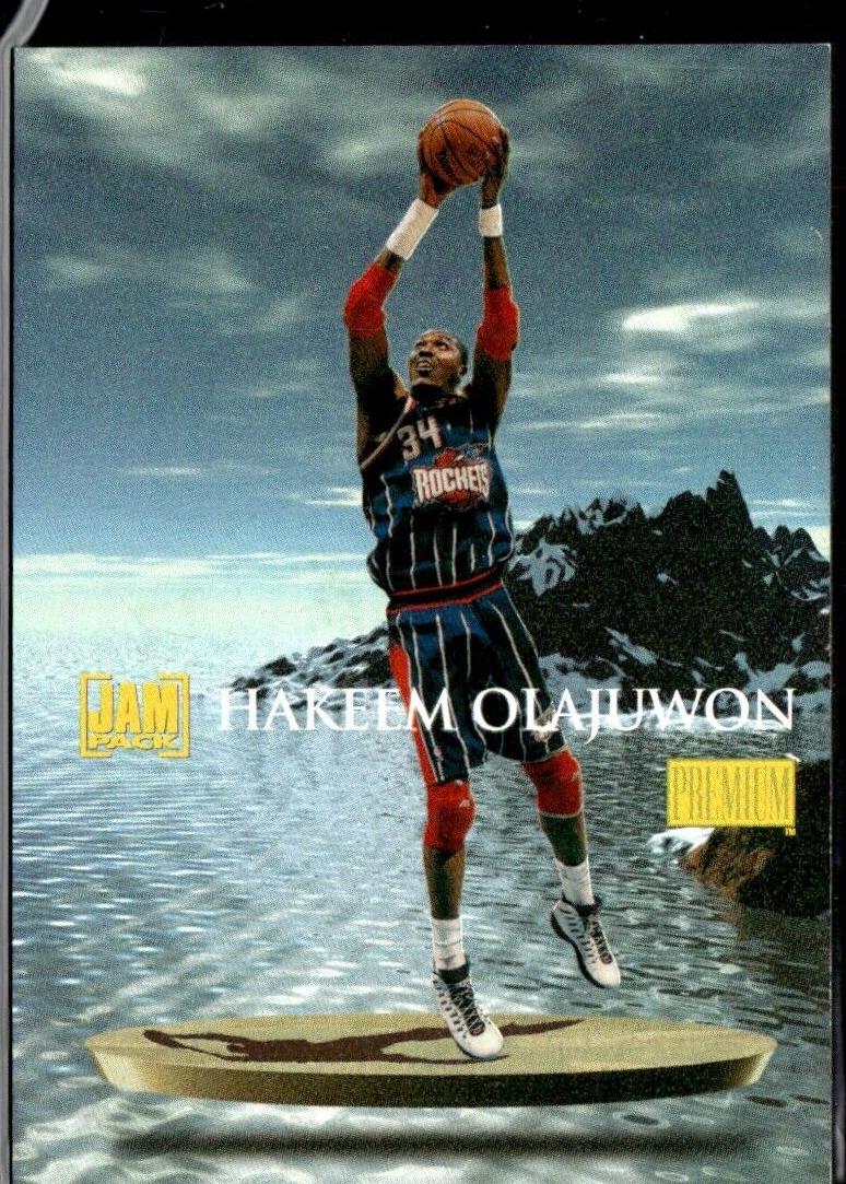 1997 Skybox Premium Basketball Hakeem Olajuwon #4JP