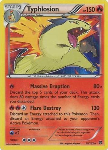 2015 Pokemon XY BREAKthrough Typhlosion #20