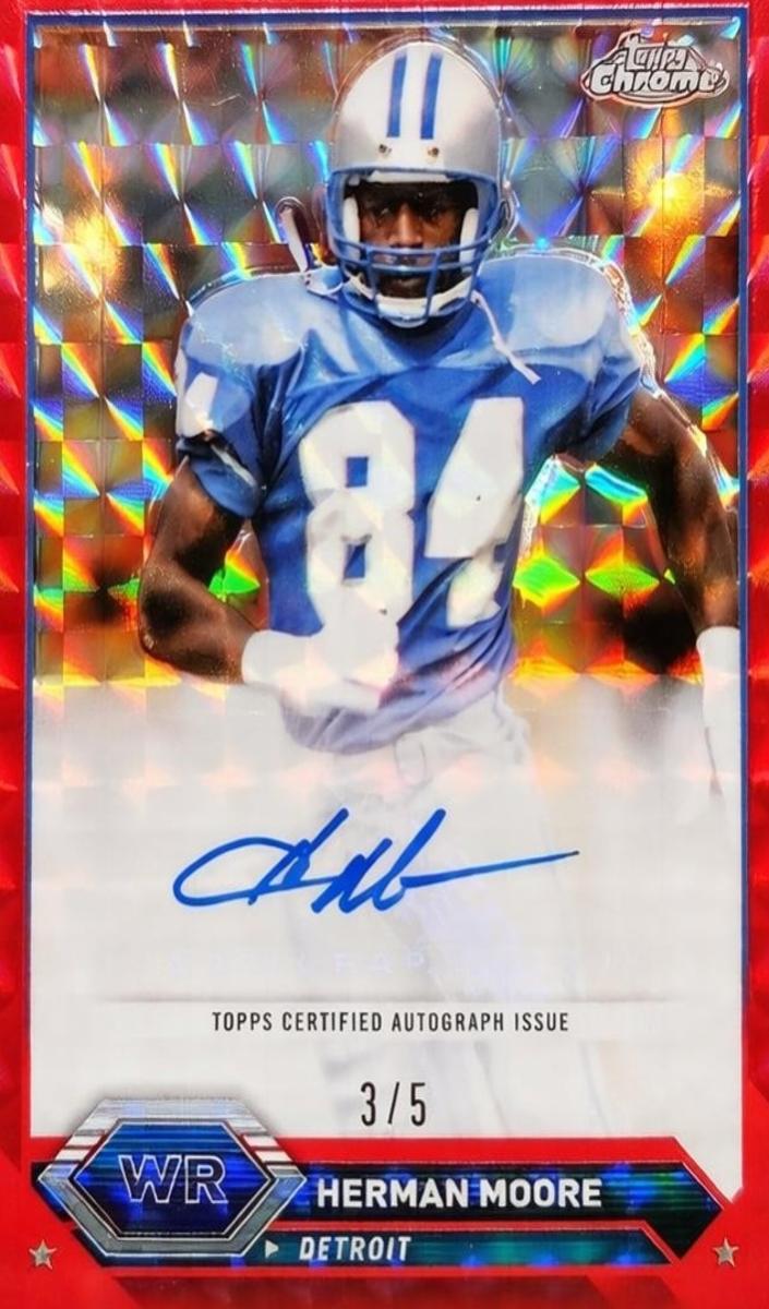 2023 Topps Composite Football Red Refractor Herman Moore #TCA-HM