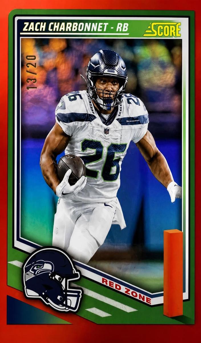 2025 Panini Score Football Red Zone Zach Charbonnet #247