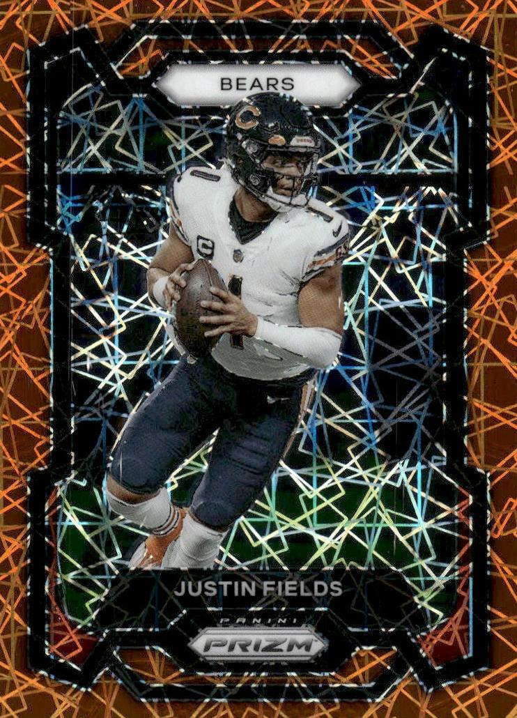 2023 Panini Prizm Football Lazer Justin Fields #48 SGC 10
