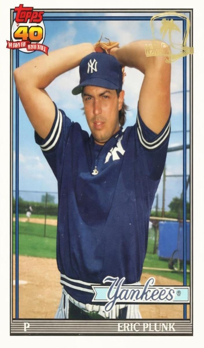 1991 Topps Baseball Eric Plunk #786 PSA 7.5