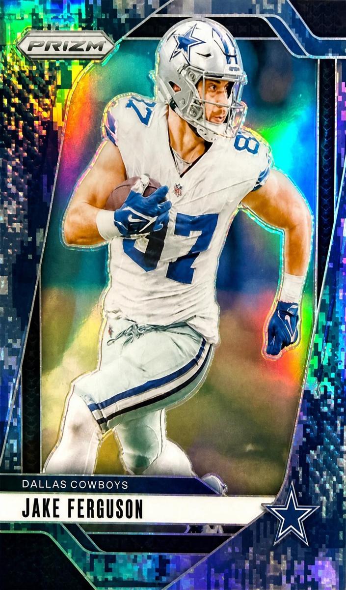 2024 Panini Prizm Football Navy Camo Jake Ferguson #76
