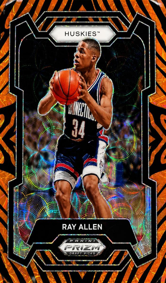2024 Panini Prizm Draft Picks Basketball Tiger Stripe Ray Allen #13