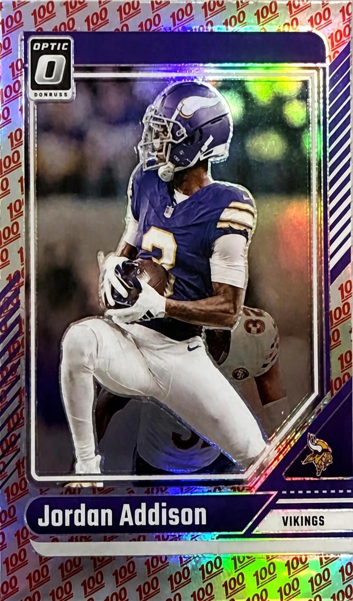 2024 Donruss Optic Football One Hundred Jordan Addison #129