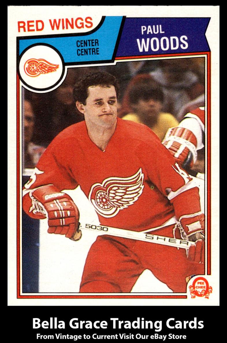 1983 O-Pee-Chee Hockey Paul Woods #133 PSA 9