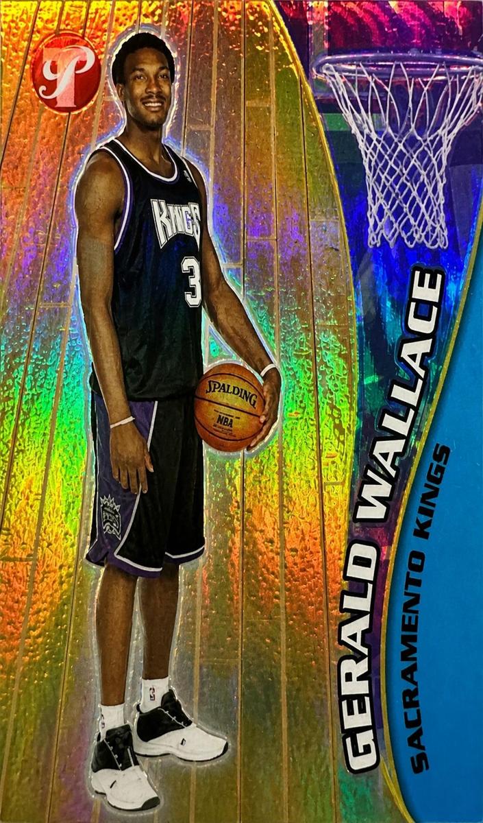 2001 Topps Pristine Basketball Refractor Gerald Wallace #102 PSA 9