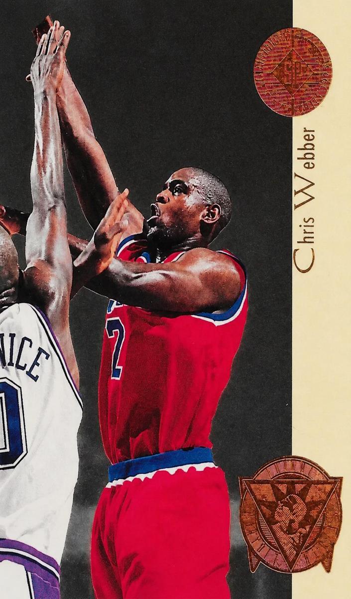 1994 SP Championship Basketball Die-Cut Chris Webber #F10