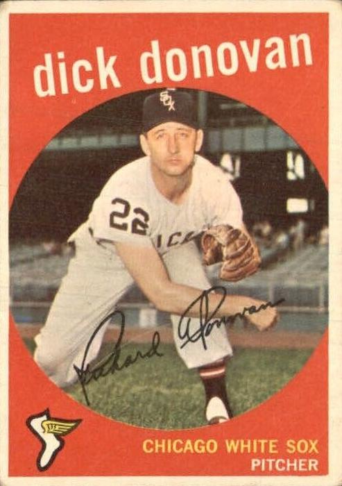 1959 Topps Baseball Dick Donovan #5 PSA 7