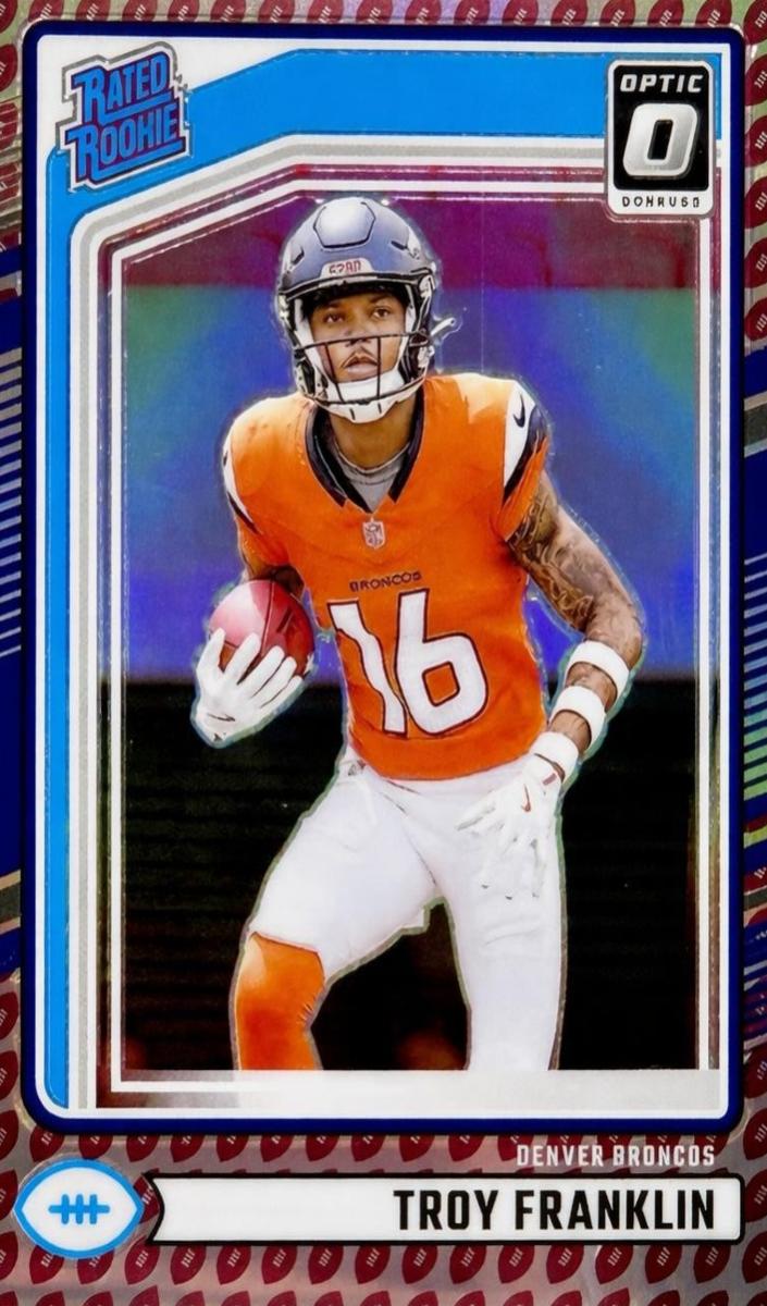 2024 Panini Donruss Football Football Emoji Troy Franklin #338 PSA 10