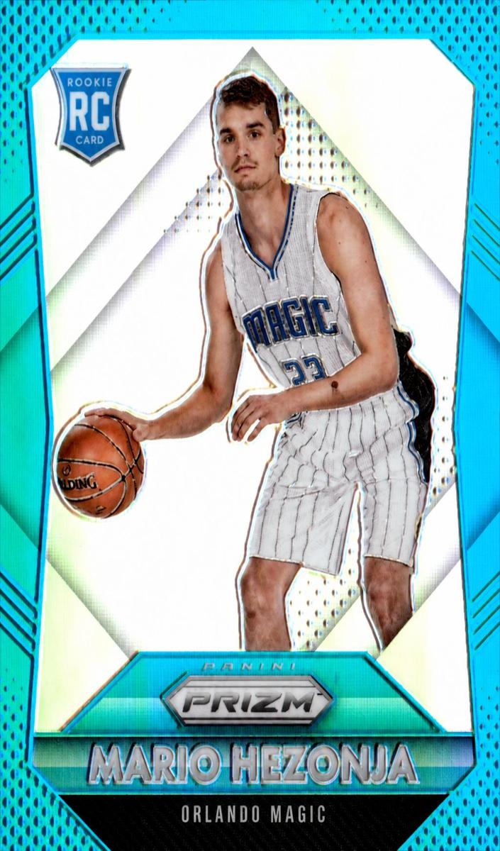 2015 Panini Prizm Basketball Light Blue Prizms Mario Hezonja #342