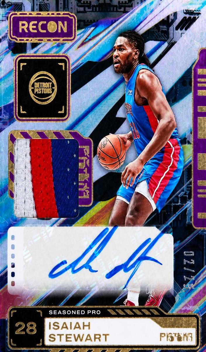 2023 Panini Recon Basketball Purple Isaiah Stewart #SPA-STE
