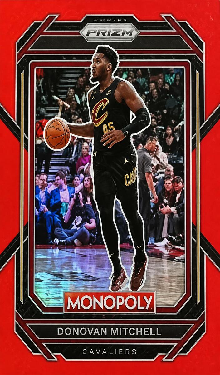 2022 Panini Prizm Monopoly Basketball Red Prizm Donovan Mitchell #18