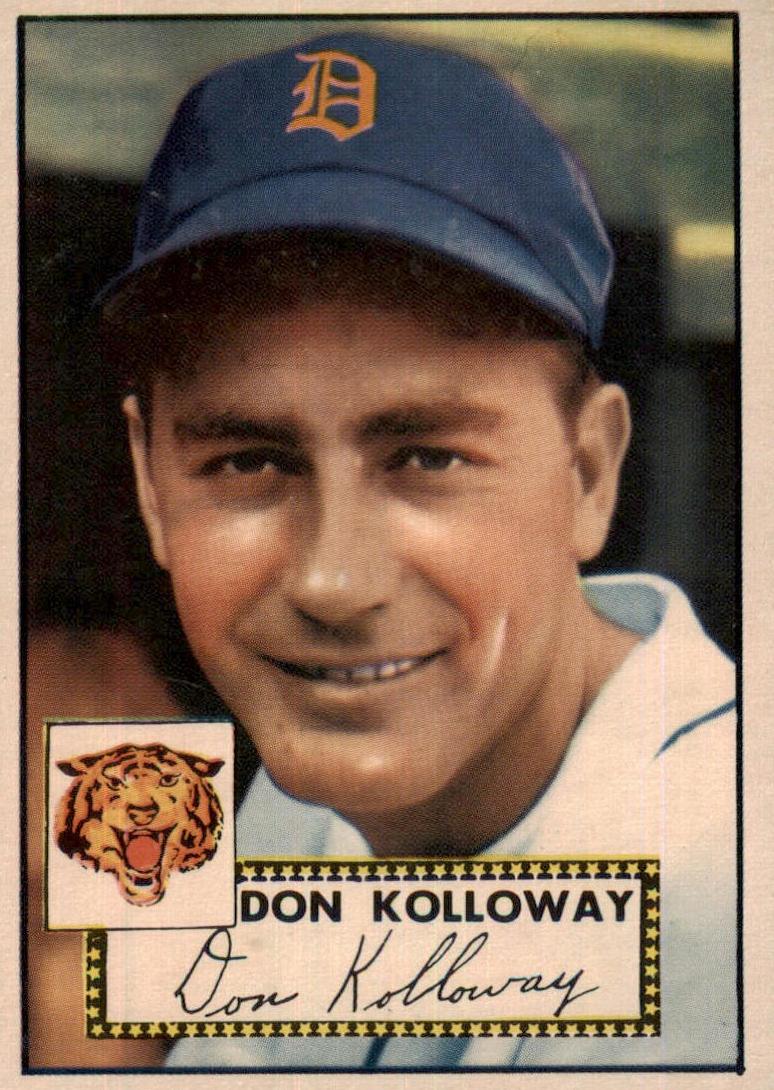 1952 Topps Baseball Don Kolloway #104 PSA 6