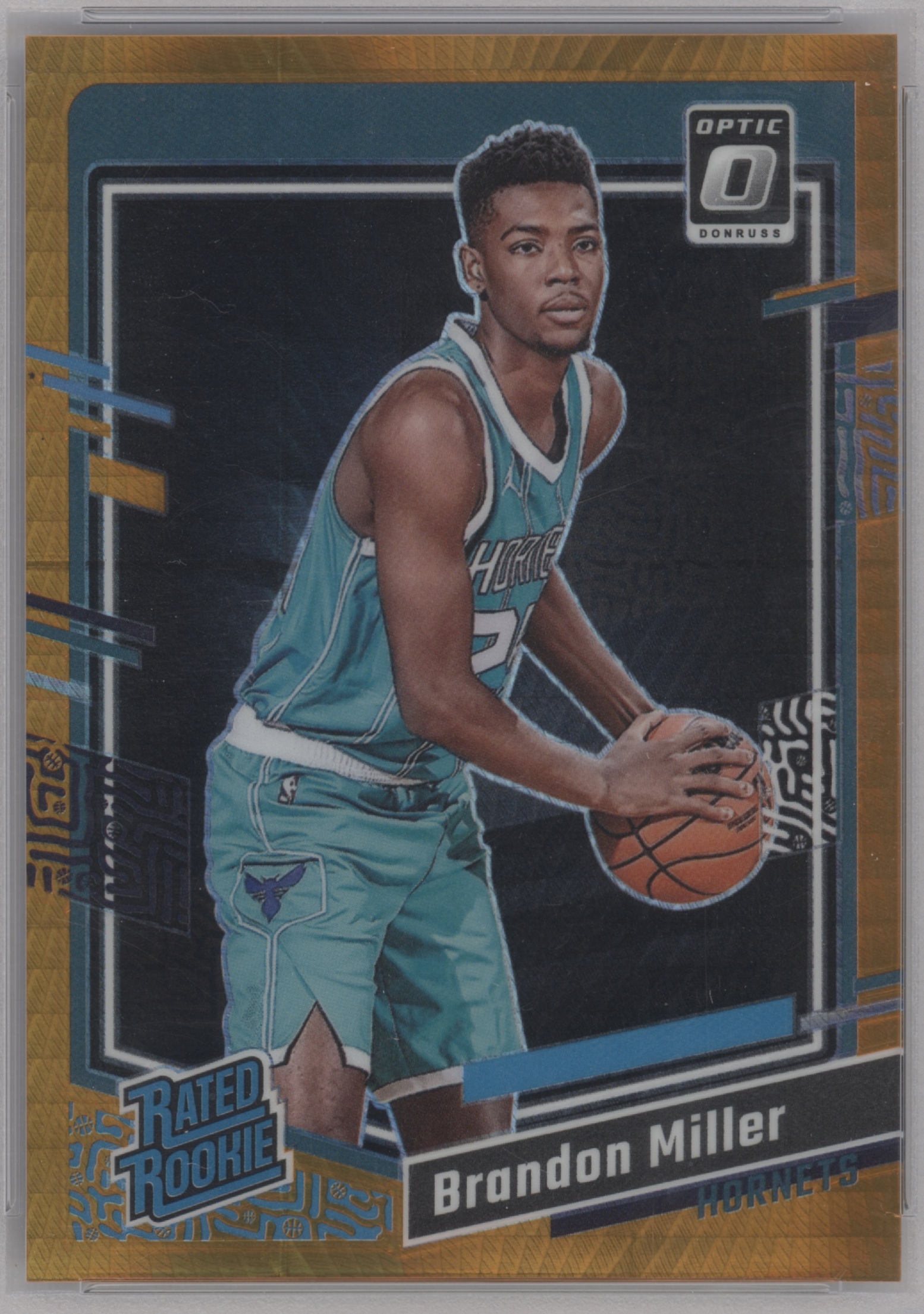 2023 Donruss Optic Basketball Hyper Orange Brandon Miller #219 PSA 9