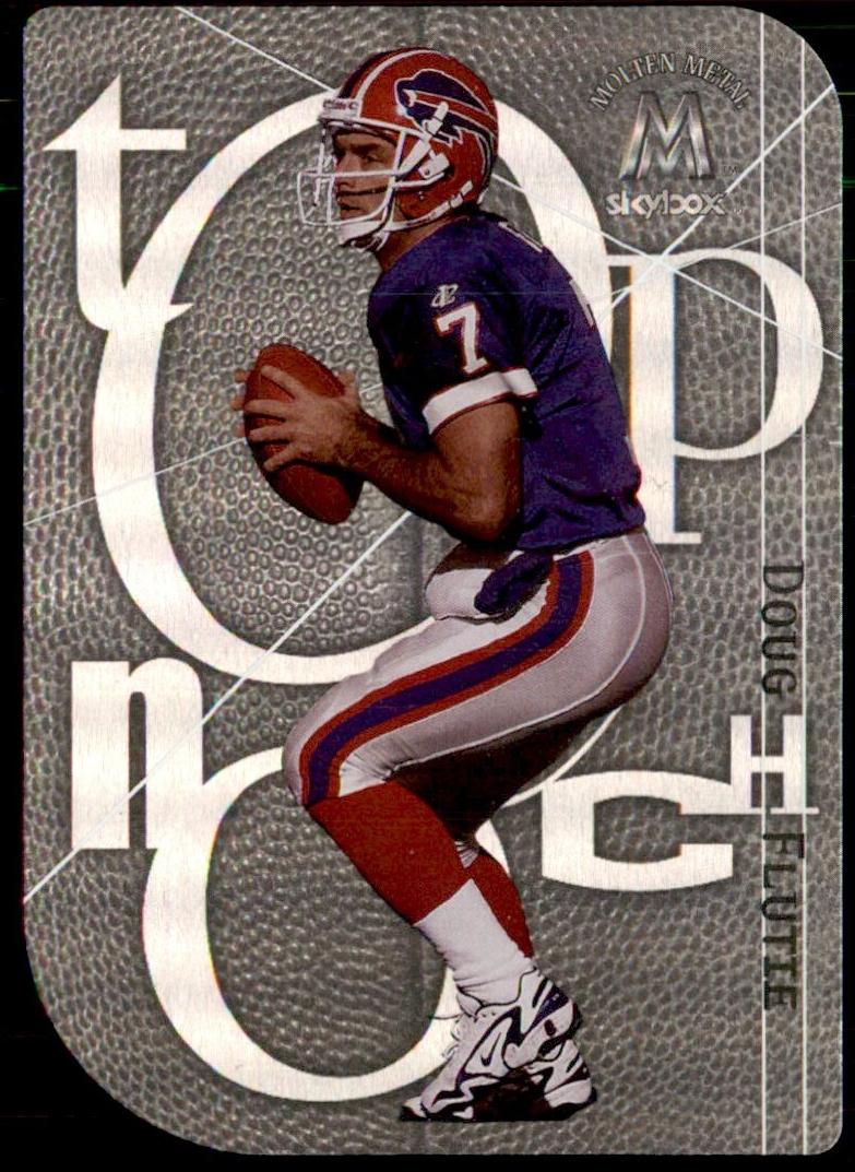 1999 Skybox Molten Metal Football Doug Flutie #9TN