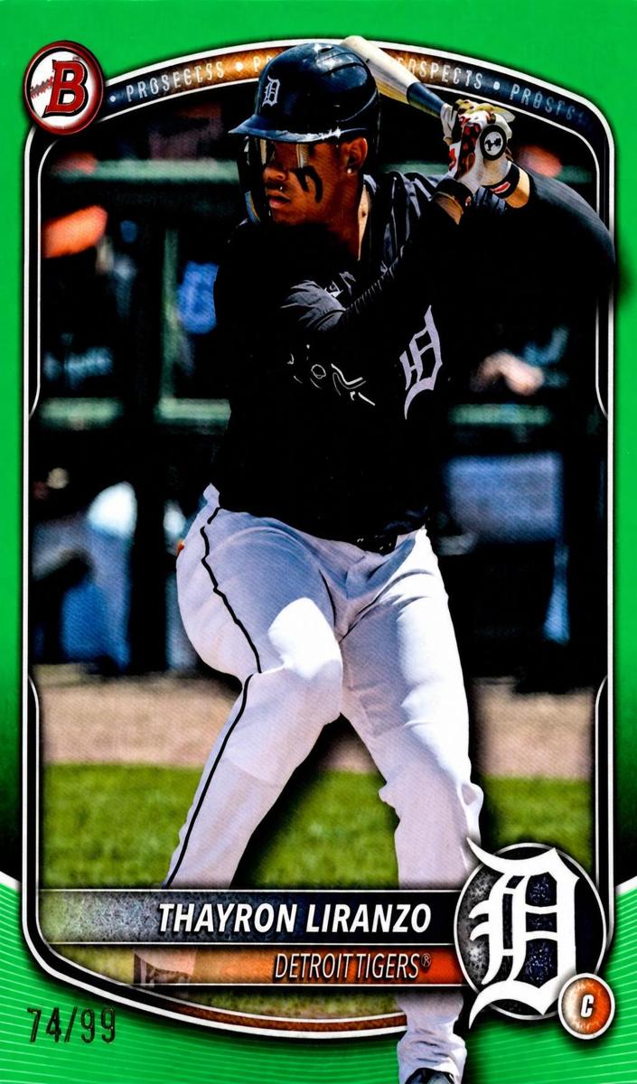2025 Bowman Draft Baseball Green Thayron Liranzo #BD-168