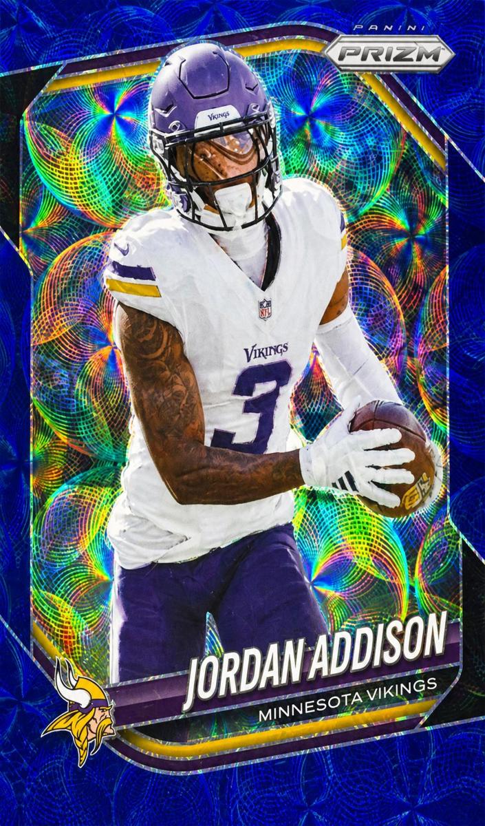 2025 Panini Prizm Football Choice Blue Jordan Addison #19