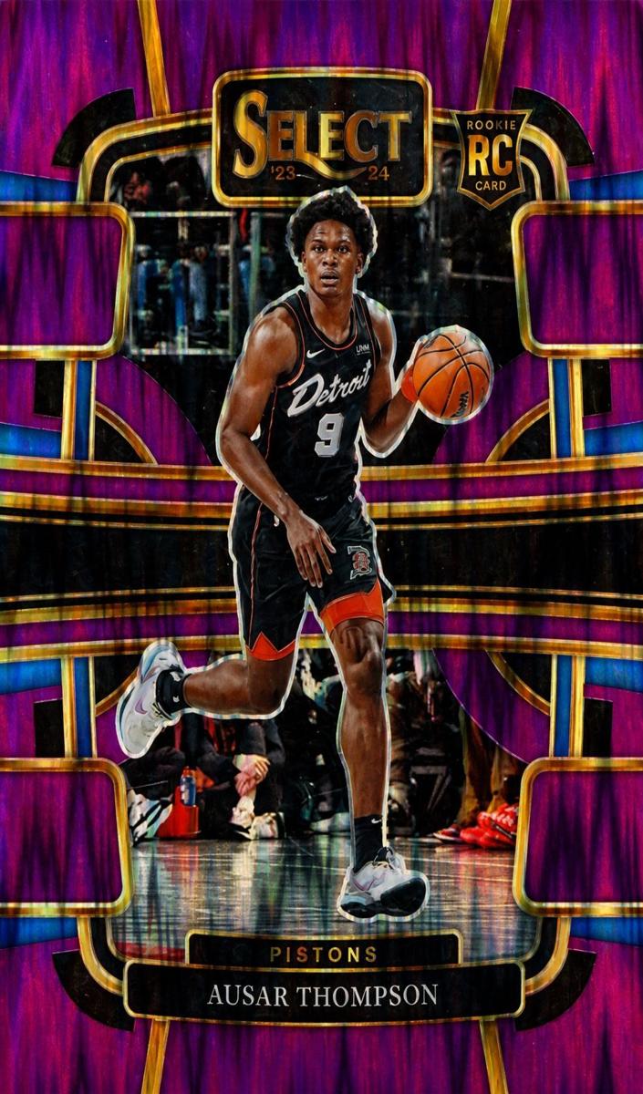 2023 Panini Select Basketball Purple Flash Ausar Thompson #95 PSA 10