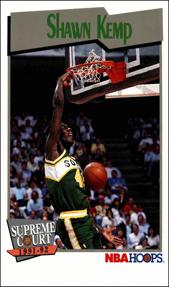 1991 Hoops Basketball Shawn Kemp #497 PSA 10