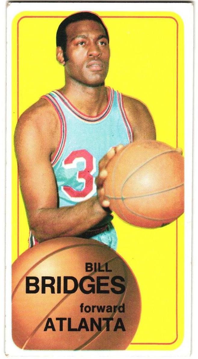 1970 Topps Basketball Bill Bridges #71 PSA 8