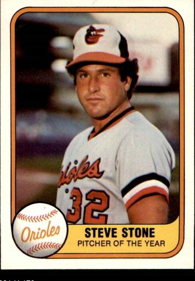 1981 Fleer Baseball Steve Stone #170