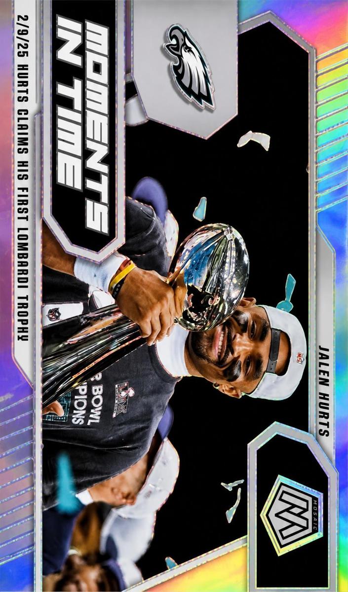 2025 Panini Mosaic Football Silver Jalen Hurts #25 PSA 10