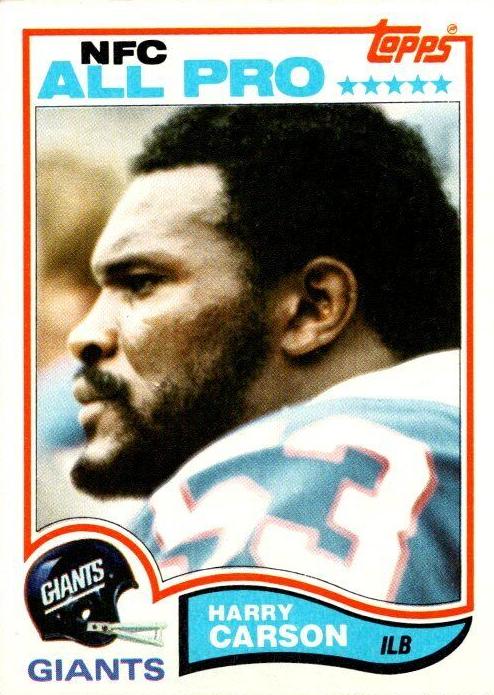 1982 Topps Football Harry Carson #418