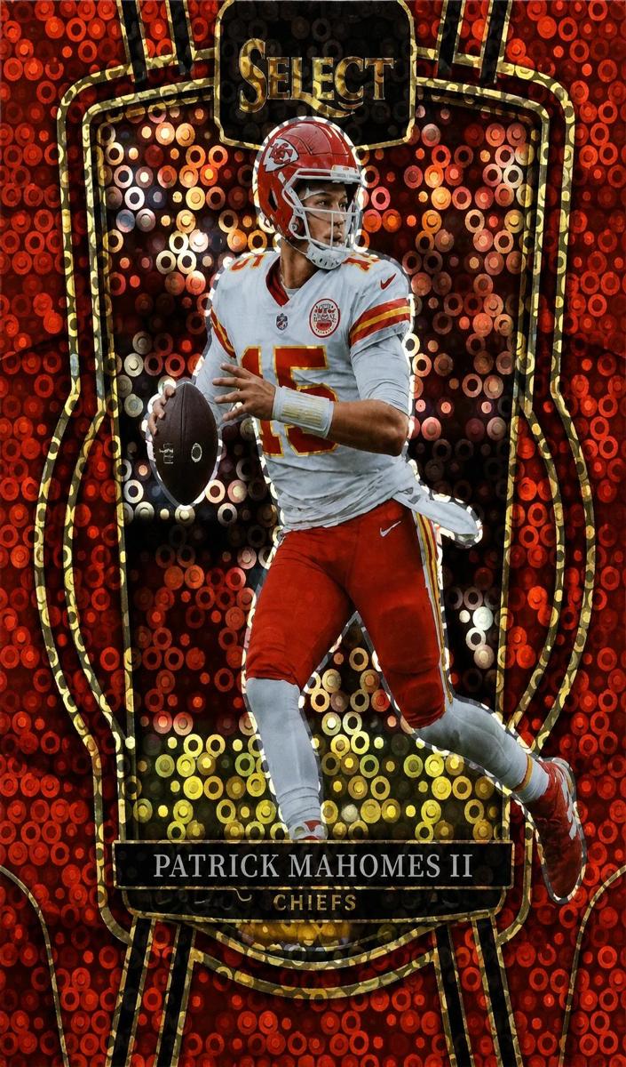 2022 Panini Select Football Red Disco Prizm Patrick Mahomes II #251