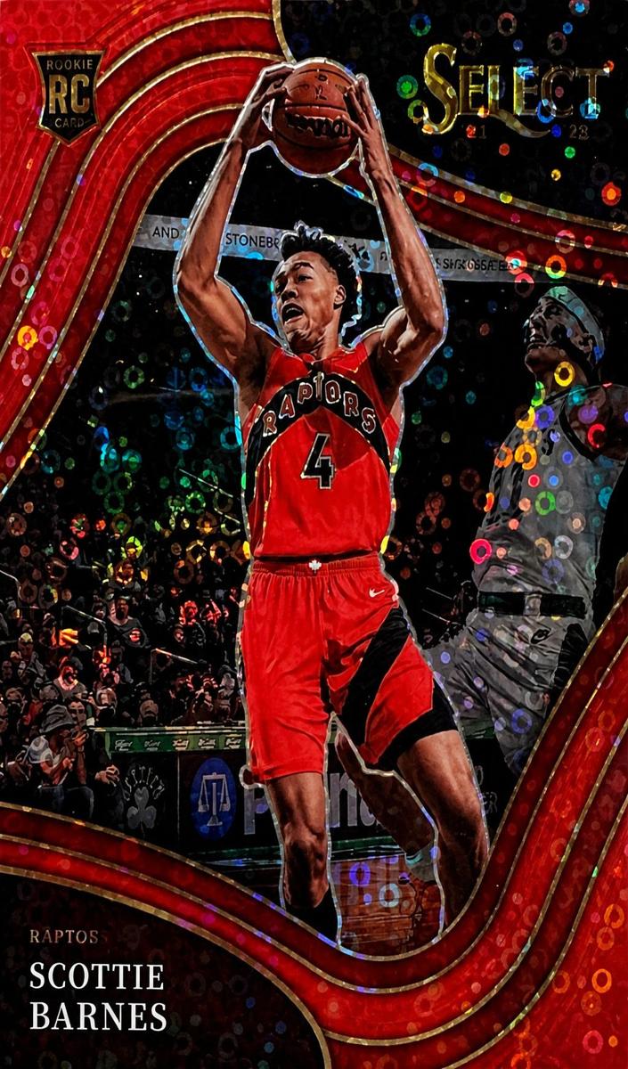 2021 Panini Select Basketball Red Disco Scottie Barnes #223