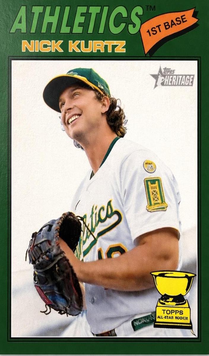 2026 Topps Heritage Baseball Dark Green Bordered Nick Kurtz #275
