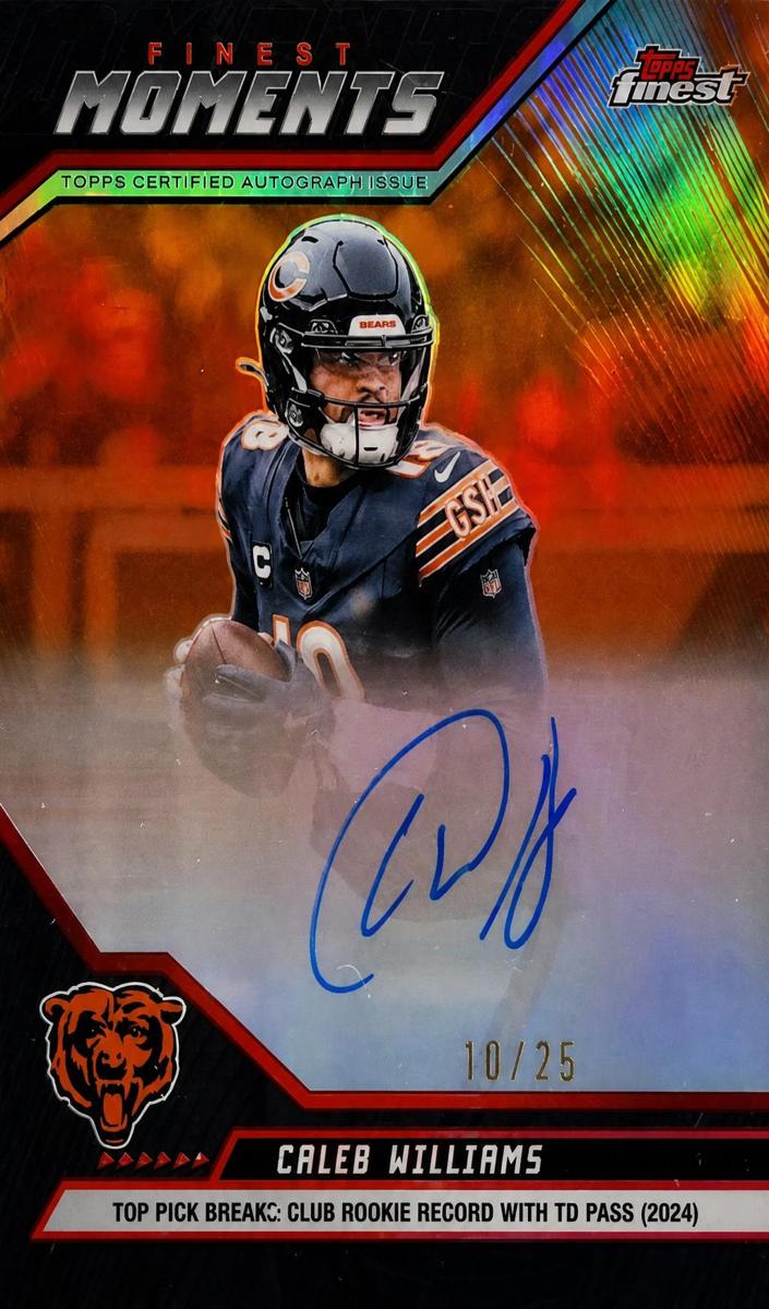 2025 Topps Finest Football Caleb Williams #FMA-CW