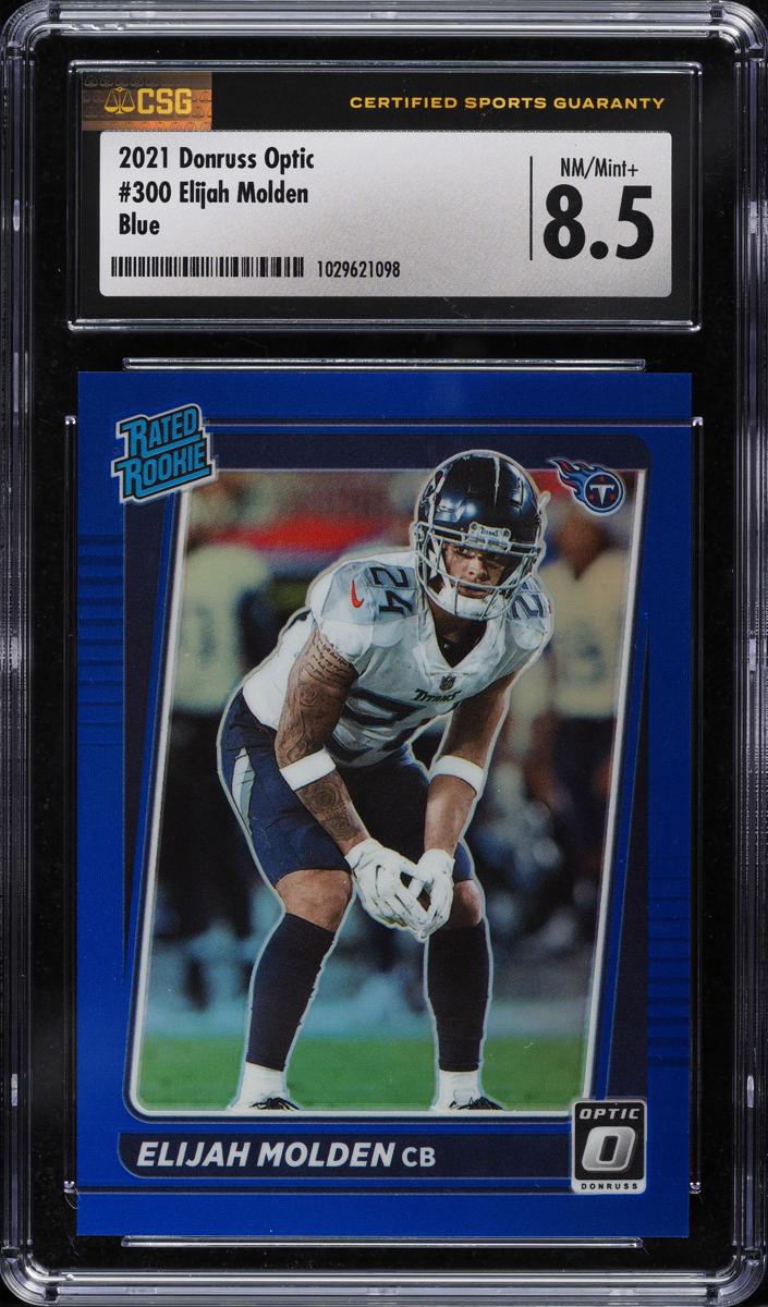 2021 Donruss Optic Football Blue Elijah Molden #300