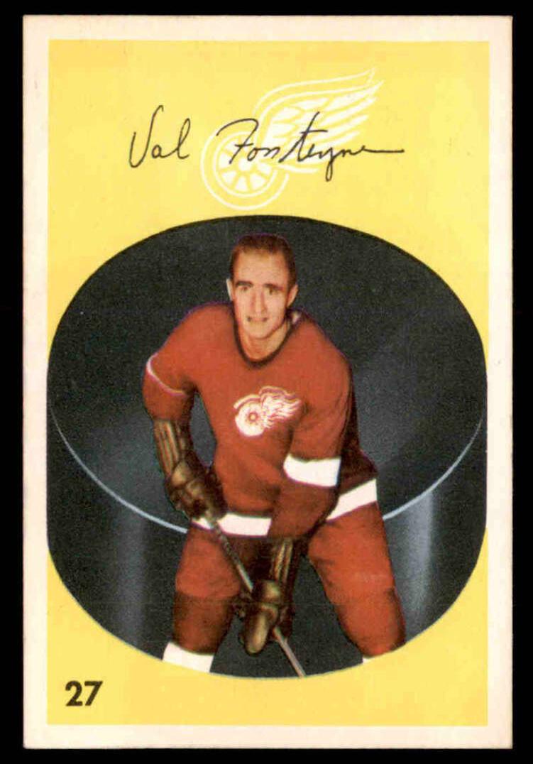 1962 Parkhurst Hockey Val Fonteyne #27 PSA 8