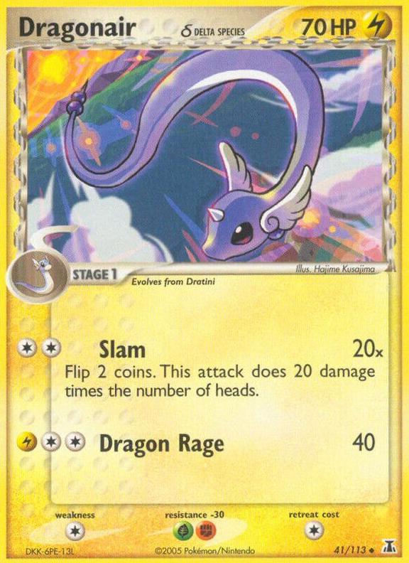 2005 Pokemon EX Delta Species Dragonair #41 PSA 9