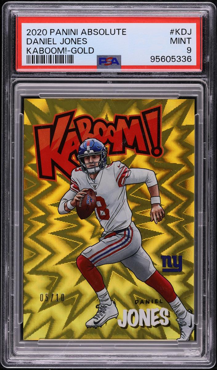 2020 Panini Absolute Football Gold Daniel Jones #KDJ