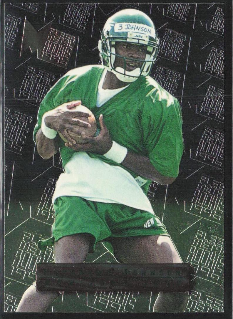 1996 Fleer Metal Football Keyshawn Johnson #136 PSA 9