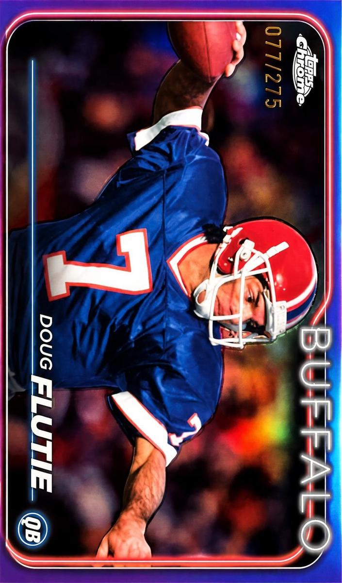 2024 Topps Chrome Football Purple Speckle Refractor Doug Flutie #10